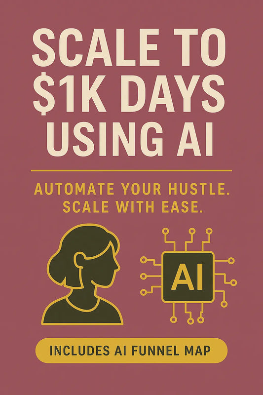 Scale to $1K Days Using AI: A Step-by-Step System for Digital Product Sellers